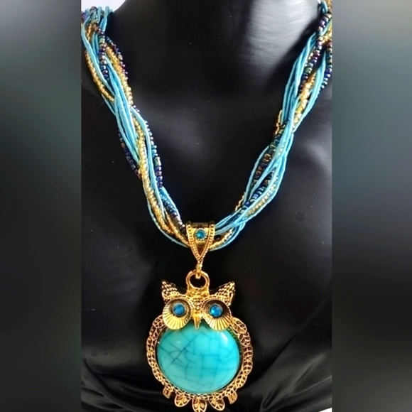 Boho Gypsy Sisters Jewelry - BOHEMIAN  Owl Necklace